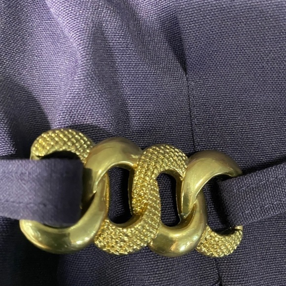 Jessica Vintage Tailored Blazer - Golden buttons Sz 12 purple - Picture 13 of 14